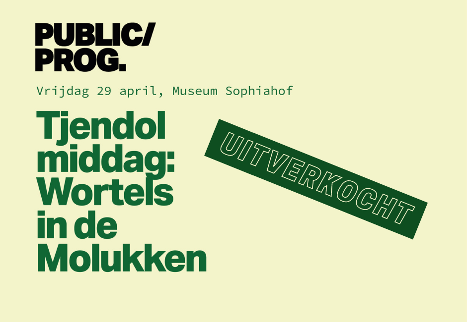 Tjendolmiddag, 29 april 2022, Wortels in de Molukken